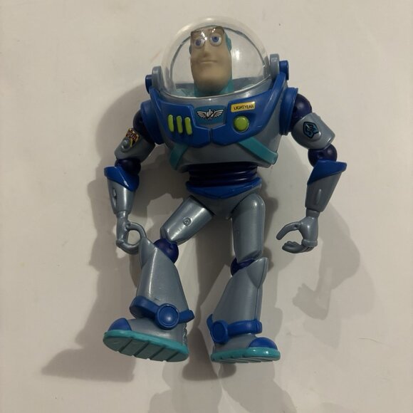 Toy Story 2 Aqua Action Super Buzz Lightyear 5" Figure Mattel 2000 Blue Hydro - Picture 5 of 8